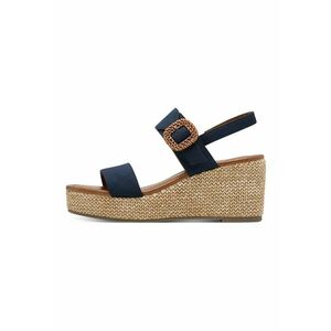 Sandale demi-wedge cu catarama imagine