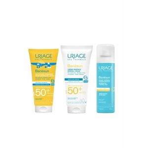 Set Bariesun Family cu protectie solara SPF 50+ si ingrijire dupa plaja – Lotiune pentru copii 100 ml - Crema minerala 100 ml - Spray dupa soare 150 ml imagine