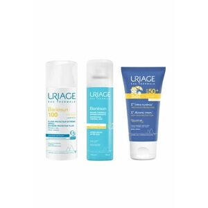 Set Bariesun Protectie solara SPF 50+/100 pentru adulti si bebelusi – Fluid SPF 50+ 200 ml - Crema minerala bebelusi 50 ml - Spray dupa soare 150 ml imagine