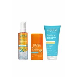 Set Bariesun Protectie solara si ingrijire dupa plaja – Apa solara SPF 50+ 200 ml - Stick solar invizibil SPF 50+ 18 g - Balsam reparator dupa plaja - 150 ml imagine