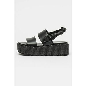 Sandale wedge din piele ecologica Opal imagine