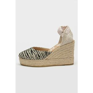 Sandale-espadrile wedge cu model zebra imagine