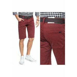 Pantaloni Scurti Barbati - 1007589 7139 - Material: 100% Bumbac - Croi: Slim Fit - Inchidere: Fermoar - Numar De Buzunare: 5 - W29 EU - Rosu imagine