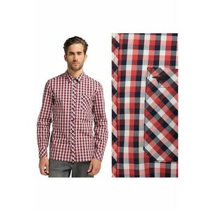 Camasa Barbati - Casper Kc B-Check - Croi: Slim Fit - Inchidere: Nasturi - Compozitie Material: 100% Bumbac - Model Dominant: Carouri - M Intl - Multicolor imagine