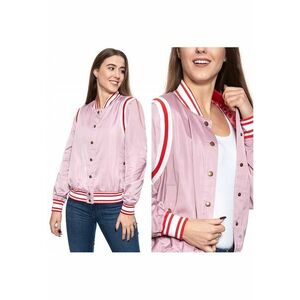 Jacheta De Tranzitie - Hanna C Blouson - Croi Regular - Capse - 100% Poliester - 3 Buzunare - S Intl - Roz imagine