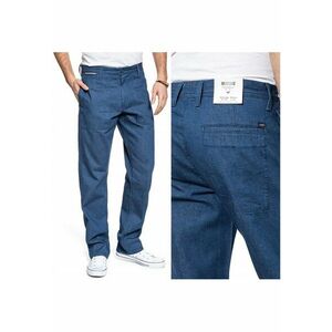 Pantaloni Barbati - Vintage Chino - Croi: Slim Fit - Stil: Chinos - Inaltimea Taliei: Medie - Inchidere: Fermoar - W32 EU - W32 X L34 - Albastru imagine