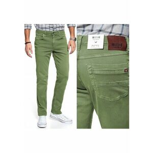 Pantaloni Din Material - Washington Straight - Croi: Straight Fit - Inaltimea Taliei: Medie / Regulata - Inchidere: Fermoar - Numar De Buzunare: 5 - W32 EU - W32 X L34 - Verde imagine