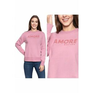 Hanorac Dama - Bea C - Croi Normal - Fara Inchidere - 100% Bumbac - Roz - S Intl - Roz imagine