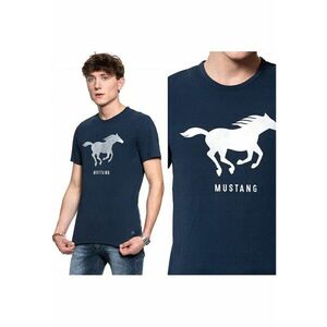 Tricou T-Shirt - Print Tee - Croi Normal - Mane Scurta - 100% Bumbac - Fara Buzunar - M Intl - Albastru imagine