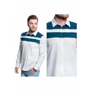 Camasa Barbati - Casper Kc Stripe - Croiala Regulara - Inchidere: Nasturi - Compozitie Material: 100% Bumbac - Numar De Buzunare: 1 - M Intl - Alb imagine