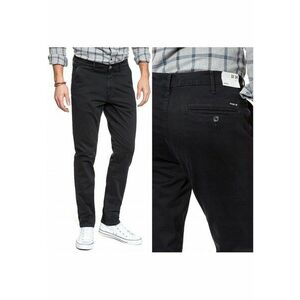 Pantaloni Chinos - Chino W28 L32 - Croi: Slim Fit - Stil: Ingustat / Ajustat - Inaltimea Taliei: Medie / Regulata - Numar De Buzunare: 5 - W30 EU - W28 X L32 - Negru imagine
