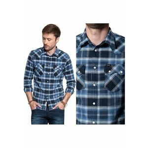 Camasa Barbati - Rider Shirt - Croi: Regular Fit - Inchidere: Capse - Compozitie Material: 100% Bumbac - Numar De Buzunare: 2 - M Intl - Multicolor imagine