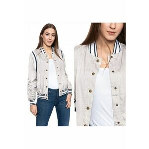 Jacheta De Tranzitie - Hanna C Blouson - Croiala Regulara - Capse - 100% Poliester - 3 Buzunare - S Intl - Gri imagine