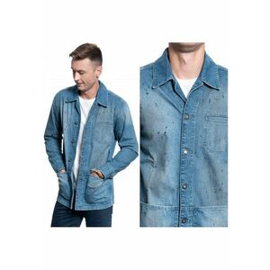 Jacheta Din Denim - Corrado - Croi Regular - Inchidere: Nasturi - Compozitie Material: 100% Bumbac - Numar De Buzunare: 3 - M Intl - Albastru imagine