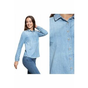 Camasa Din Denim - Elin - Croi: Regular Fit - Inchidere: Nasturi - Compozitie Material: 100% Bumbac - Numar De Buzunare: 0 - M Intl - Albastru imagine