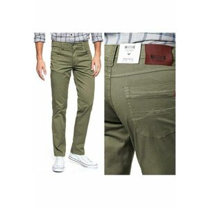 Pantaloni Din Material - Washington Straight - Culoare: Verde - Croi: Straight Fit - Compozitie Material: 100% Bumbac - Numar De Buzunare: 5 - W32 EU - W32 X L34 - Verde imagine