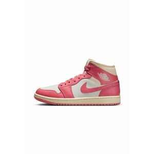 Pantofi sport - Wmns Air Jordan 1 Mid - Piele naturala - Roz - imagine