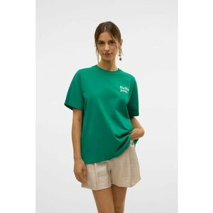 Tricou de bumbac organic cu imprimeu contrastant imagine