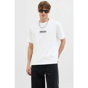 Tricou din amestec de bumbac organic cu imprimeu grafic pe partea din spate imagine