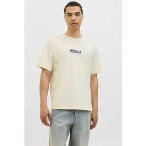 Tricou din amestec de bumbac organic cu imprimeu grafic pe partea din spate imagine