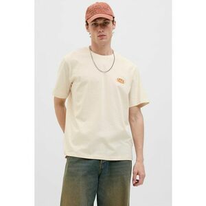 Tricou din amestec de bumbac organic cu decolteu la baza gatului imagine