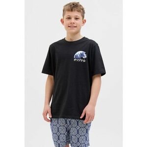 Tricou cu decolteu la baza gatului si imprimeu imagine