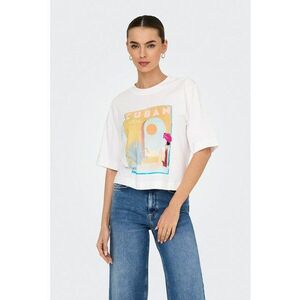 Tricou din bumbac organic cu imprimeu grafic Cheri imagine