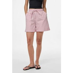 Pantaloni scurti din bumbac cu model in dungi imagine