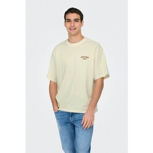 Tricou lejer cu maneci cazute si imprimeu pe partea din spate imagine