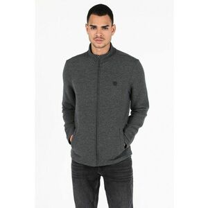 Hanorac barbati - fara gluga - gri - slim fit imagine