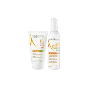 Pachet Protect – Crema protectie solara Protect AD SPF 50+ - 150 ml + Spray protectie solara copii Protect Kids SPF 50+ - 200 ml imagine