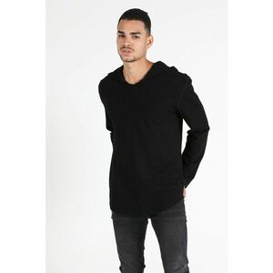 Hanorac regular fit uni - Negru - imagine