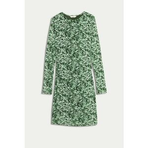 Rochie mini cu croiala A si model floral imagine