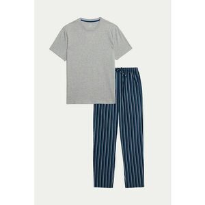 Pijama din bumbac cu dungi imagine