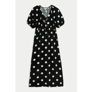 Rochie cu decolteu in V si model cu buline imagine