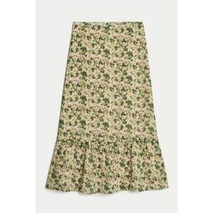 Fusta midi cu imprimeu floral imagine