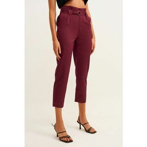 Pantaloni din amestec de lyocell cu talie inalta imagine