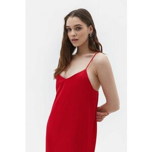 Rochie midi lejera cu decolteu in V imagine