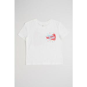 Tricou cu decolteu la baza gatului - cu imprimeu imagine