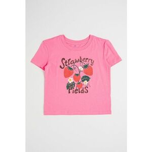 Tricou cu decolteu la baza gatului - cu imprimeu imagine