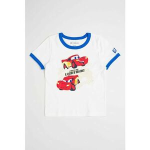Tricou de bumbac cu detalii contrastante imagine
