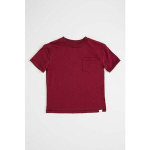 Tricou cu decolteu la baza gatului si buzunar pe piept imagine