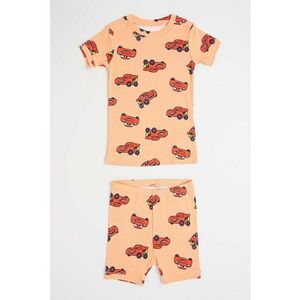 Pijama de bumbac cu pantaloni scurti imagine