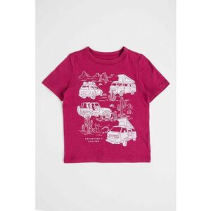 Tricou slim fit cu model grafic imagine