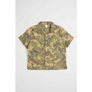 Camasa cu maneci scurte si model camuflaj imagine