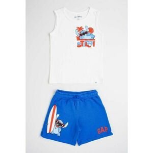 set de pantaloni scurti cu snur si top Stitch imagine