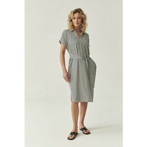 Rochie midi cu model in dungi imagine