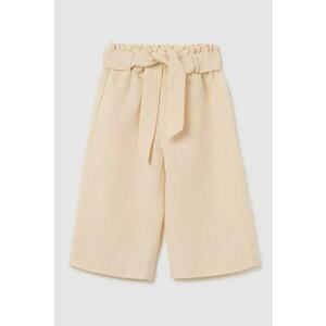Pantaloni culotte cu cordon in talie imagine