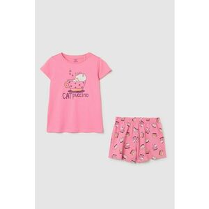 Pijama cu pantaloni scurti si imprimeu imagine