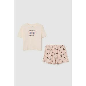 Pijama de bumbac cu imprimeu imagine